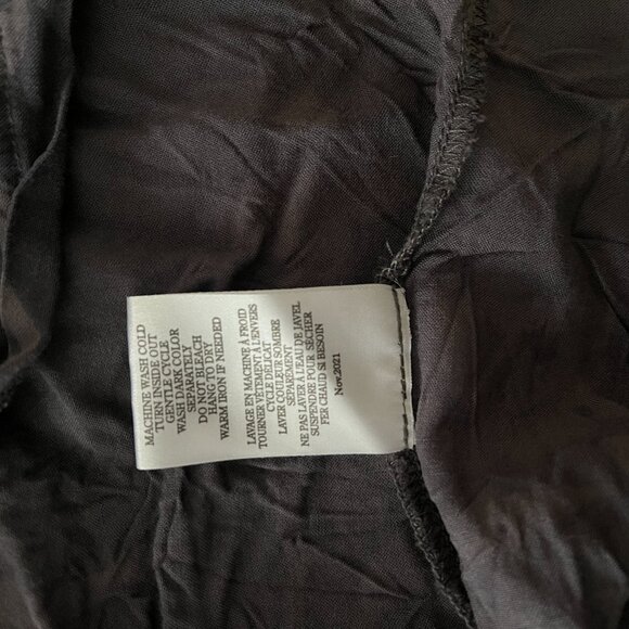 Z SUPPLY Lido Midi rayon gray floral print dress/adj strap /super condition/XL - Picture 7 of 9